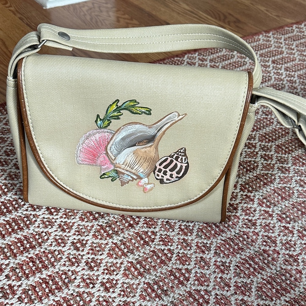 Vintage The Original Florida Keys Handbag Beige Women's Bag